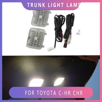 2Pcs / Set 12V кола багажника светлина лампа годни за Toyota CHR C-HR 2016 2017 2018 2019 2020 Авто покрив четене светлини сигнална лампа