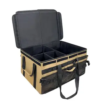 Car багажник организатор чанта Multi отделение сгъваем багажник съхранение организатор голям капацитет товар съхранение инструмент за пътуване на открито