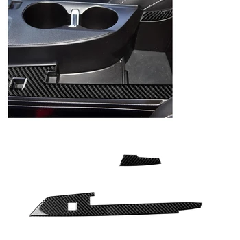 За Chevrolet Camaro 2016-2023 Централна конзола Strip Trim Подлакътник панел Gear Shift Board Switch Carbon Fiber Cover Frame стикер