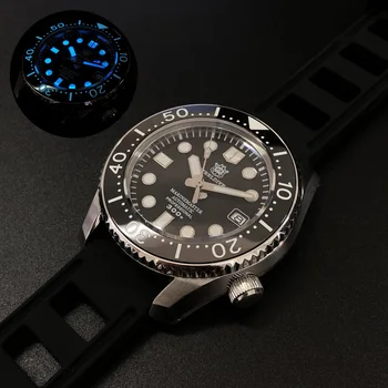 men dive wrist watch STEELDIVE мъжки автоматични механични часовници 200m водоустойчив ръчен часовник Швейцария светещ сапфирен часовник