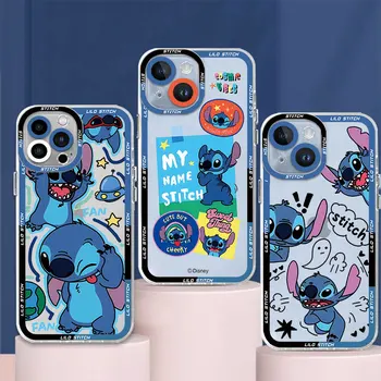 Stitch Lilo Disney Angel Калъф за телефон за Xiaomi Redmi 10 12C 9C 9 Забележка 8 9 10 11 Pro 12 10C 9T 9A 10A Cover Coque Clear силикон