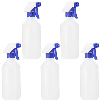 Tehaux Почистващи спрей бутилки Пластмасова спрей бутилка Trigger Празни спрей бутилки Clear Контейнер за многократна употреба Вода от съществено значение