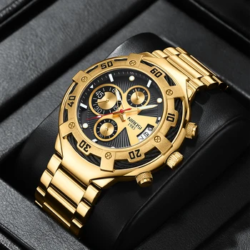 NIBOSI часовници за мъже Топ марка луксозни мъжки часовници мода бизнес водоустойчив спортен кварцов хронограф ръчен часовник Montre Homme