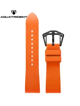 Aquatrident Мъжки аксесоари за часовници Флуорокаучук с водоустойчива марка 22mm марка против износване AQ23003 Механични аксесоари за часовници