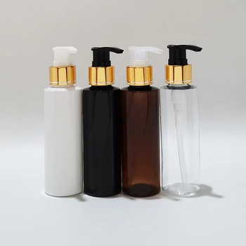 (30pcs)120ml злато винт лосион помпа бутилки 4oz висок клас течен сапун дозатор козметични опаковки бутилка DIY контейнери