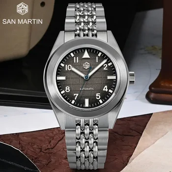 San Martin Нов 39.5mm Fashion Sport NH35 Мъжки водолазен часовник 10ATM Водоустойчив автоматичен механичен ръчен часовник Светещ сапфир