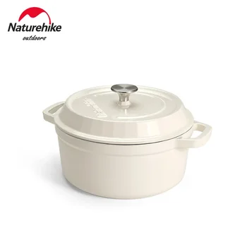 Naturehike Къмпинг Емайл Pot Открит къмпинг Pot Кухня Кухненска посуда Яхния Pot Открит пикник Съдове за готвене