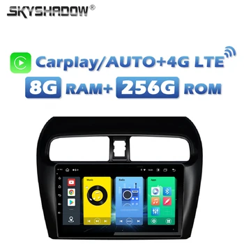4G SIM Carplay Android 13.0 8G + 256G DVD плейър за кола DSP GPS MAP RDS Радио wifi Bluetooth за MITSUBISHI Attrage Mirage 2012-2016