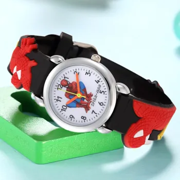 Нов детски часовник 2023 Сладък 3D анимационен часовник Прост кварцов часовник за момчета момичета силиконова каишка случайни детски часовник смешно подарък
