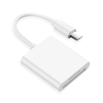USB C към четец на карти с памет за Iphone Android и лаптоп