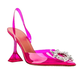 2024 най-популярните дамски обувки с високи токчета диамантено желе