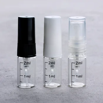 2/3/5/10ml Clear Scale стъклена бутилка преносим парфюм спрей бутилки пътуване парфюм пулверизатор козметичен контейнер гарафа