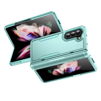 За Samsung Z Fold5 Антихлъзгащ удароустойчив твърд калъф за Samsung Galaxy Z Fold 5 Fold5 5G аксесоари за мобилни телефони Coque