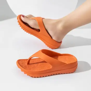 Лято Дебели меки Eva дъното джапанки извън плажни обувки клип-на сандали чехли двойка