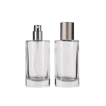 5pcs парфюм бутилка 50ML кримпване спрей помпа прозрачна многократна помпа пулверизатор празни парфюм стъклени бутилки