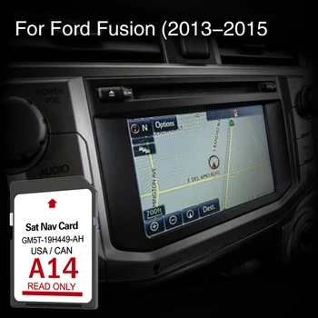 За Ford Fusion 2013 2014 2015 Cover Северна Америка Площ Карти GPS навигация кола NAVI аксесоари SD карта