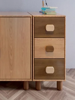 Три чекмеджета, ниски шкафове, всички скрин от масивна дървесина, комбинация от мебели, малки шкафове, скандинавски прости шкафове