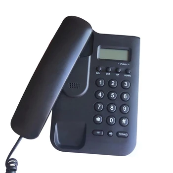 Основен стационарен телефон с функция за заглушаване / повторно набиране / хендсфри разговори за бизнес