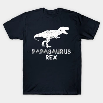 Мъжка тениска Papasaurus Rex риза Papasaur Ден на бащата Татко Татко Daddysaur Trex T Rex Dino Dinosaur тениска Дамска тениска