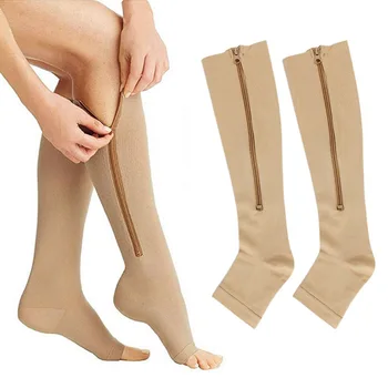 Компресионни чорапи Медицински сестри Тесни чорапи Спортни ципове Чорапи за велосипеди Професионална подкрепа на краката Анти умора за мъже Wome Ново