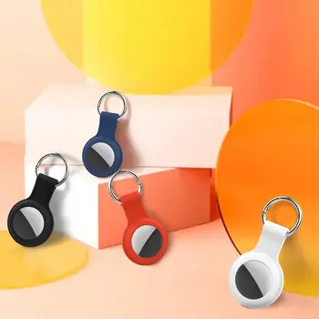 Комплект от четири части Четири цвята! Съвместим с Apple Airtags висулка пръстен, трайни Airtags аксесоар чанта. Преносим / пътуване. Ключодържатели.