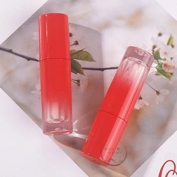 2.5ML DIY пластмасови грим гланц кутия за устни контейнери Сплит бутилка за многократна употреба Празна червена градиентна преносима тръба за устни