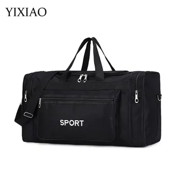 YIXIAO голям капацитет спортна фитнес чанта за мъже на открито йога фитнес чанта пратеник многофункционални пътуване обучение рамо чанти