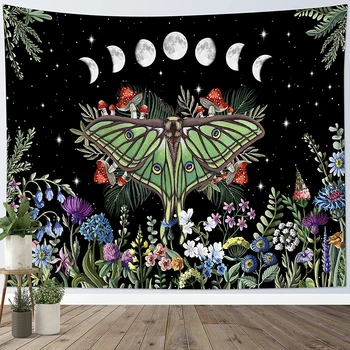Tapestry Butterfly Art Aesthetic Background Hanging Cloth Mandala Home Hippie Декоративни стенни гоблени за декорация на спалня