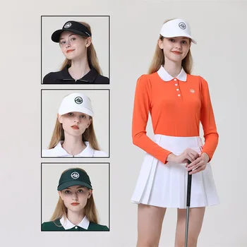 Azureway дами регулируеми голф празни топ капачки жени пот-абсорбиращи голф слънце козирка шапка Uvproof покрив открит бейзболна шапка